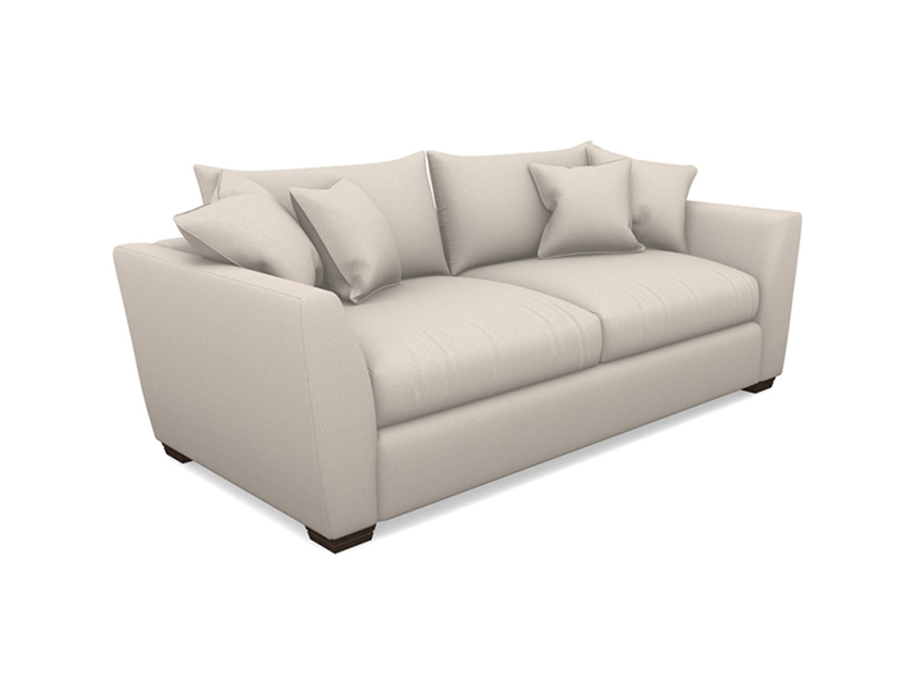 4 Seater Sofa in Two Tone Plain Biscuit